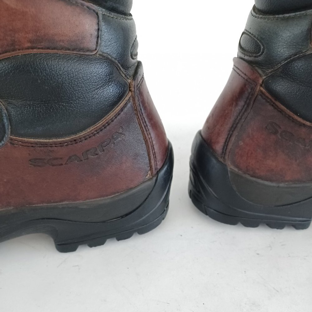🌄 Vintage Scarpa Italian Made Stiff Leather Hiking Boots Size 39.5 🌄 - Picture 8 of 15